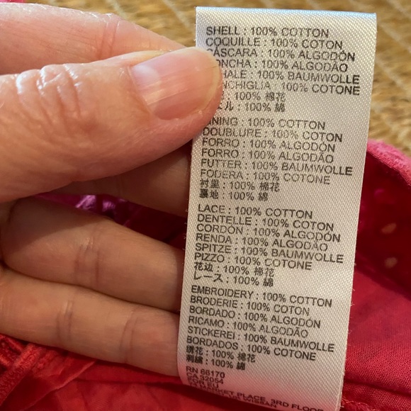 Anthropologie Maeve embroidery top red - Picture 8 of 11